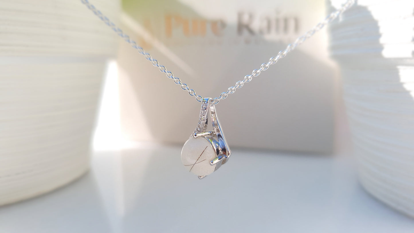 Diamond Ribbon Necklace