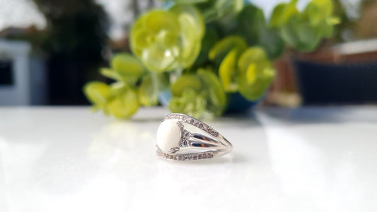 Oval Vintage Silver Ring