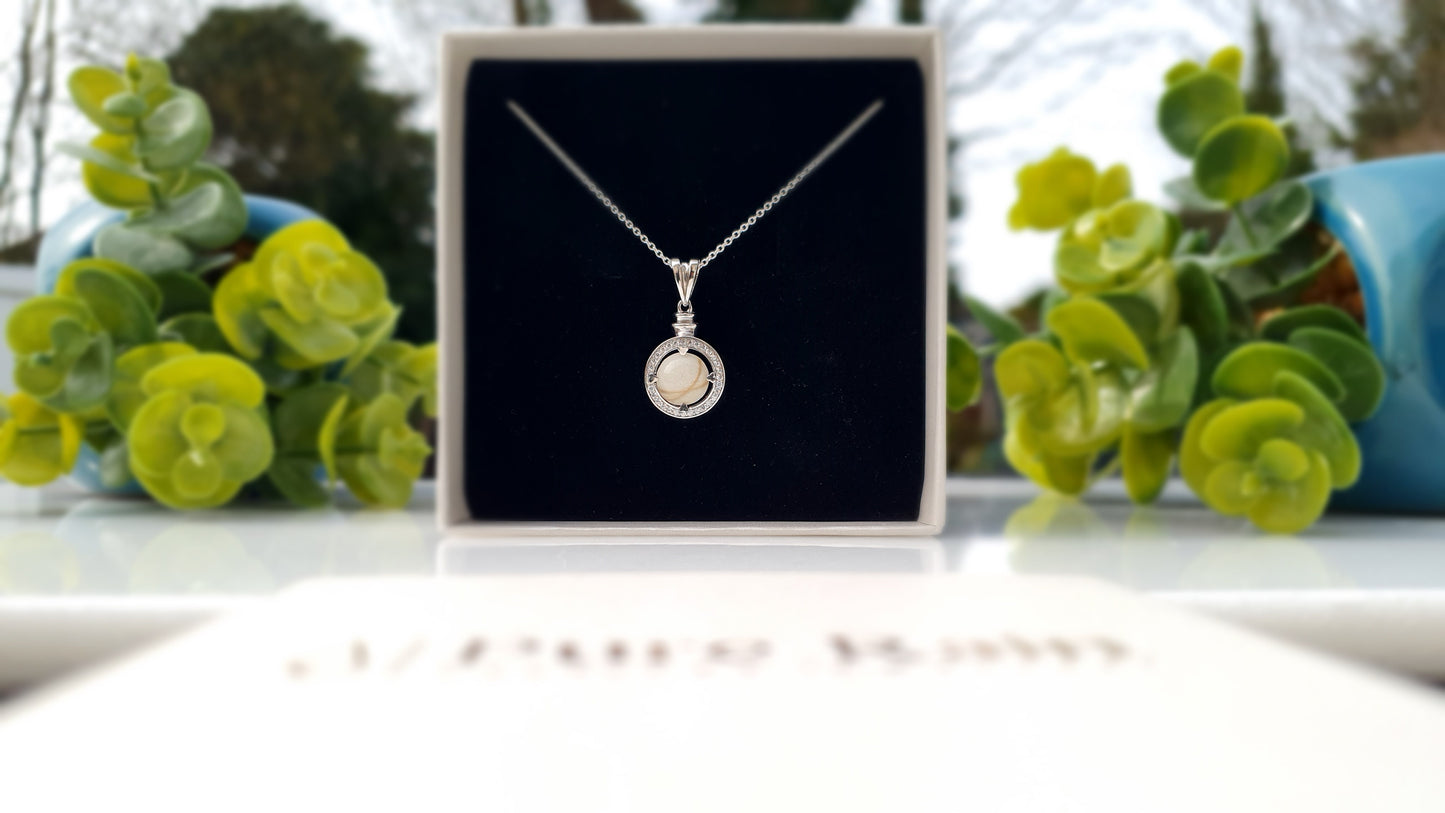 Circle of Life Necklace Silver