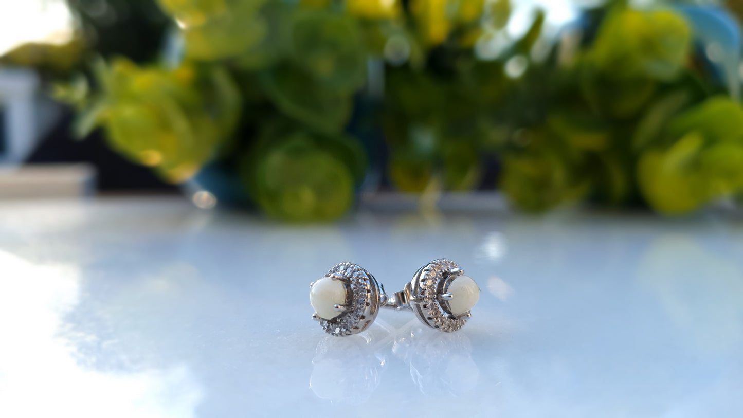 Halo Silver Earrings