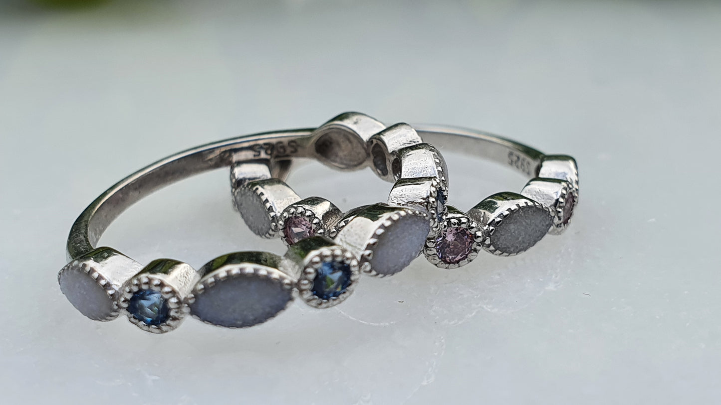 Marquise Half Band with Birthstones