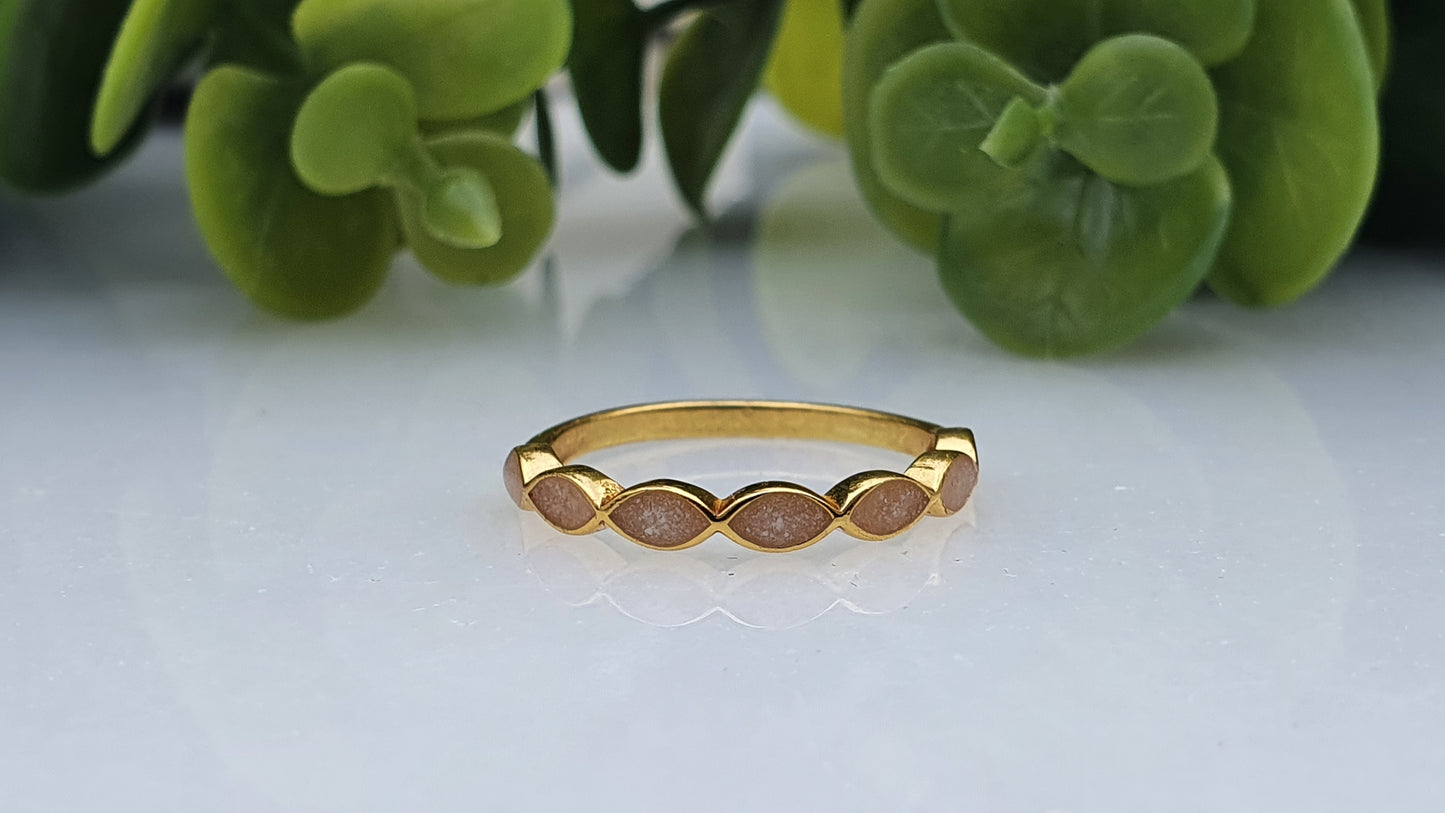 Gold Marquise Half Band